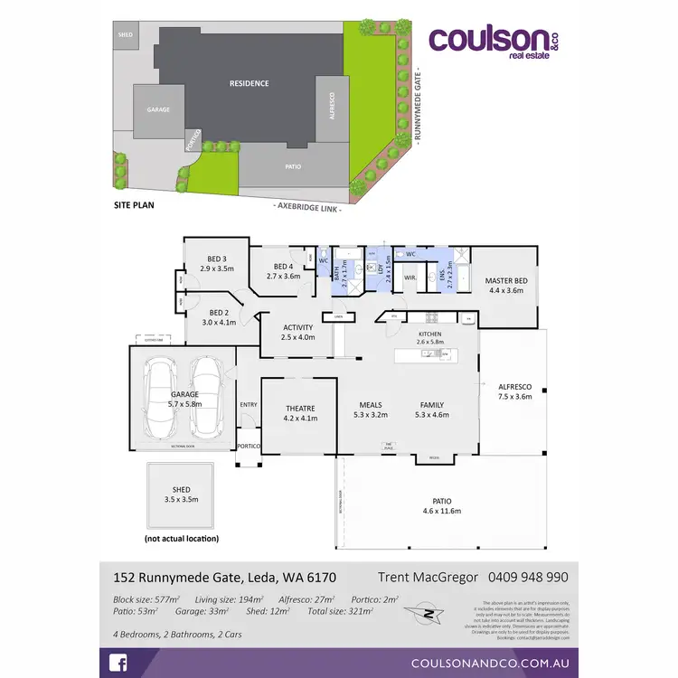 Floorplan of Homely house listing, 152 Runnymede Gate, Leda WA 6170