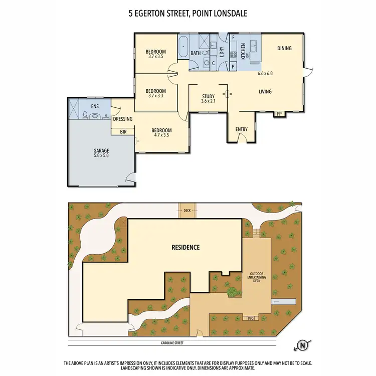 Floorplan of Homely house listing, 5 Egerton Street, Point Lonsdale VIC 3225