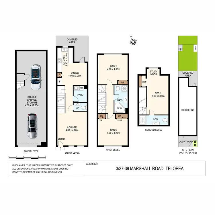 Floorplan of Homely townhouse listing, 3/37-39 Marshall Road, Telopea NSW 2117