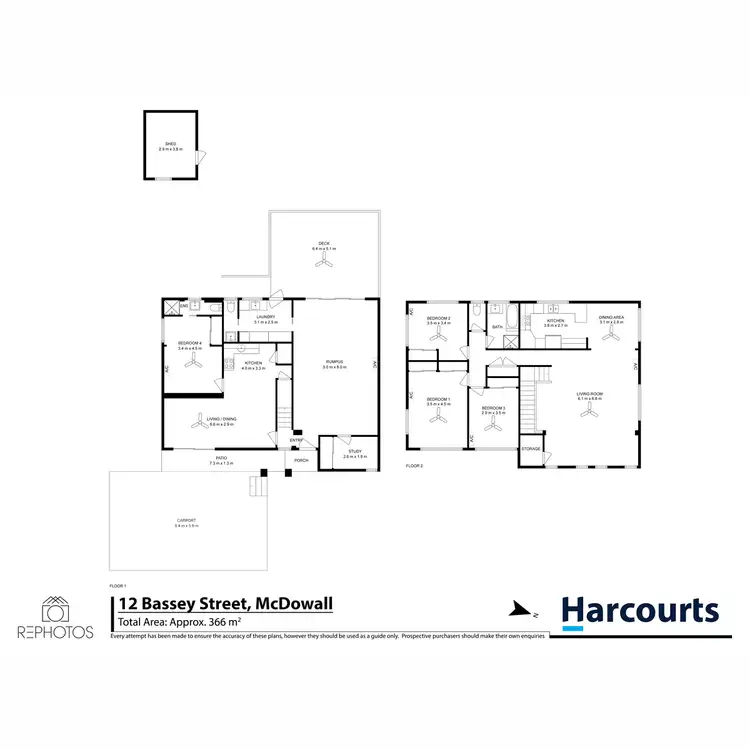 Floorplan of Homely house listing, 12 Bassey Street, Mcdowall QLD 4053