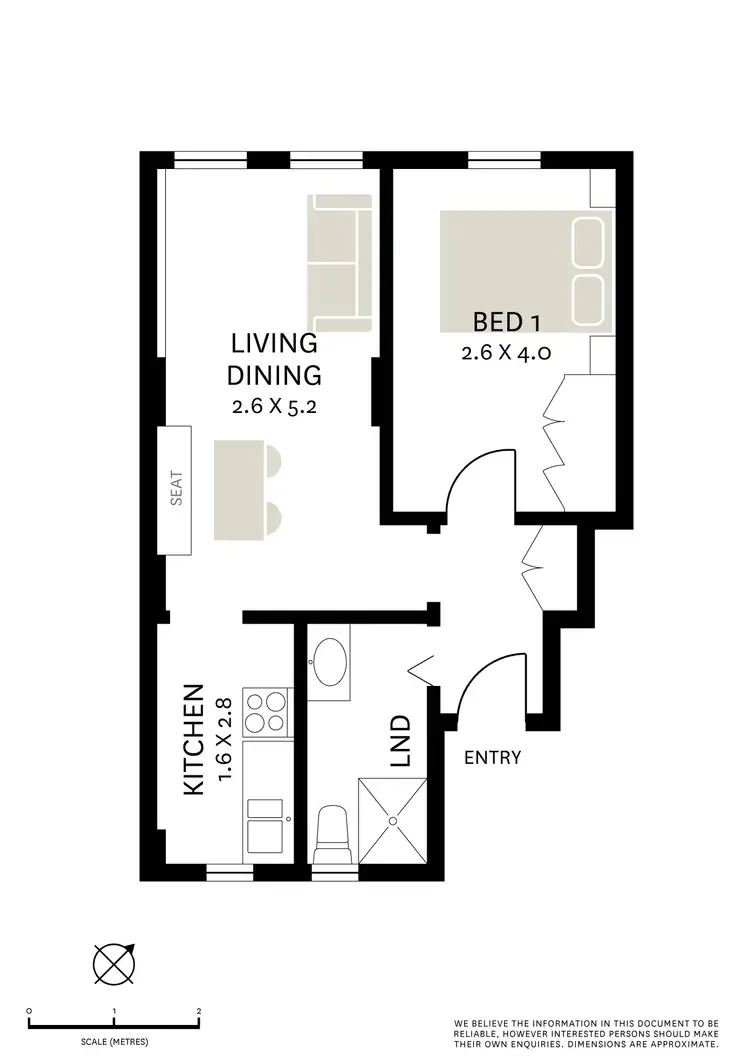 Floorplan of Homely apartment listing, 3/385 Liverpool Street, Darlinghurst NSW 2010