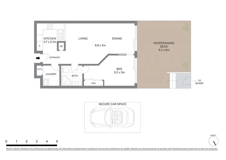 Floorplan of Homely apartment listing, 102/6 Cowper Wharf Roadway, Woolloomooloo NSW 2011