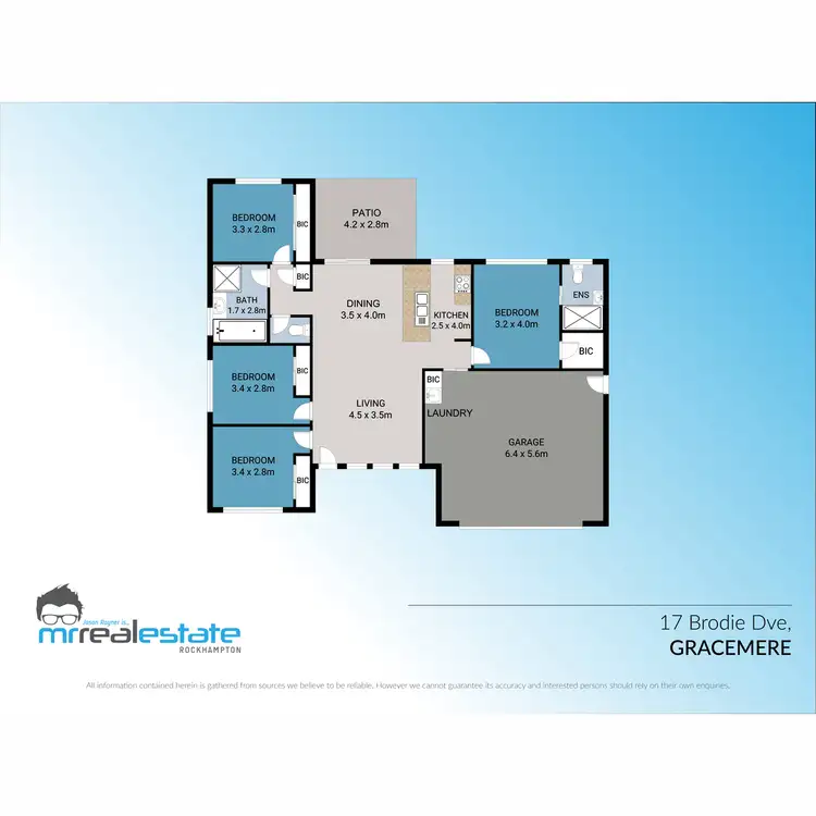Floorplan of Homely house listing, 17 Brodie Drive, Gracemere QLD 4702