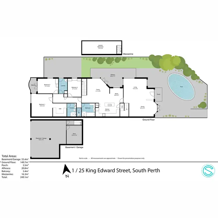 Floorplan of Homely house listing, 1/25 King Edward Street, South Perth WA 6151