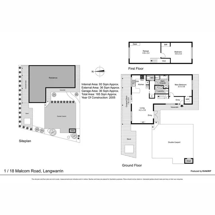 Floorplan of Homely unit listing, 1/18 Malcolm Road, Langwarrin VIC 3910