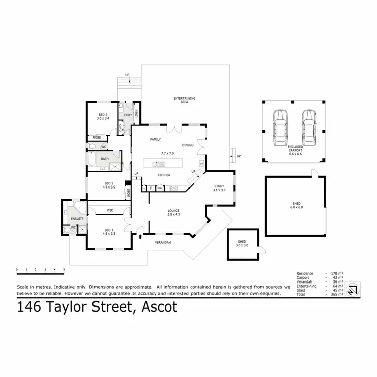 Floorplan of Homely house listing, 146 Taylor Street, Ascot VIC 3551