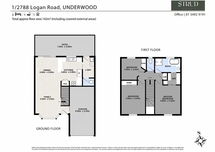 Floorplan of Homely townhouse listing, 1/2788 Logan Road, Underwood QLD 4119