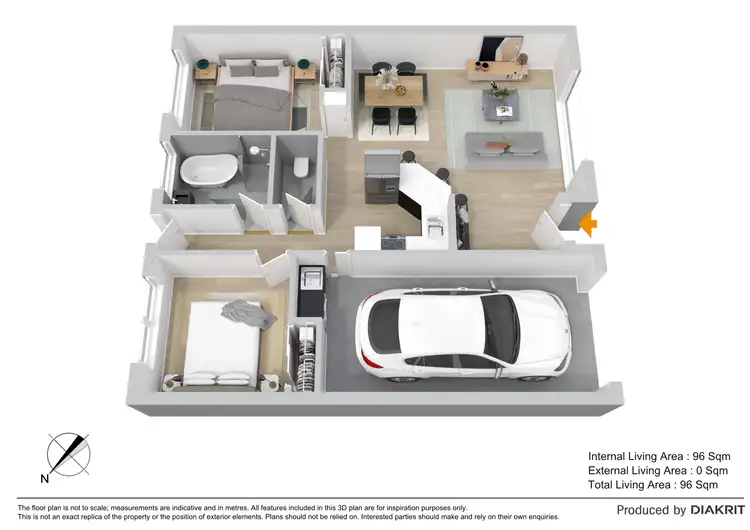 Floorplan of Homely villa listing, 8/100 Beerburrum Street, Battery Hill QLD 4551