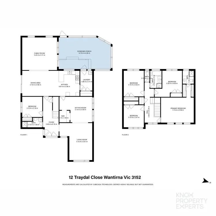 Floorplan of Homely house listing, 12 Traydal Close, Wantirna VIC 3152