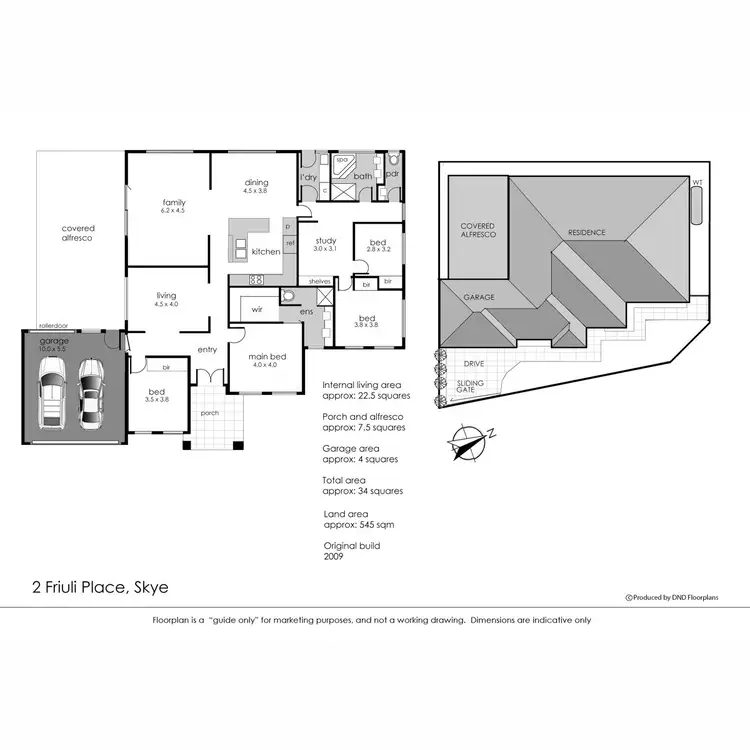 Floorplan of Homely house listing, 2 Friuli Place, Skye VIC 3977