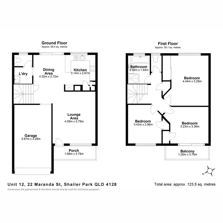 Floorplan of Homely townhouse listing, 12/22 Maranda Street, Shailer Park QLD 4128