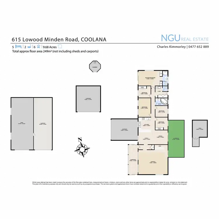 Floorplan of Homely house listing, 615 Lowood Minden Road, Coolana QLD 4311