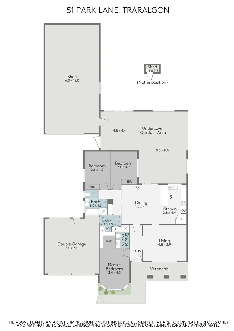 Floorplan of Homely house listing, 51 Park Lane, Traralgon VIC 3844