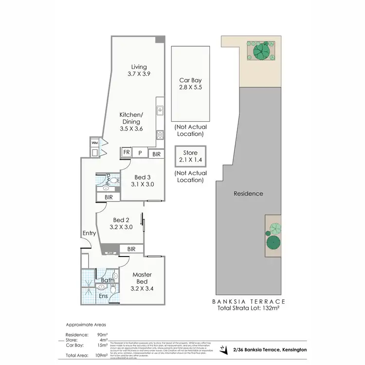 Floorplan of Homely apartment listing, 2/36 Banksia Terrace, Kensington WA 6151