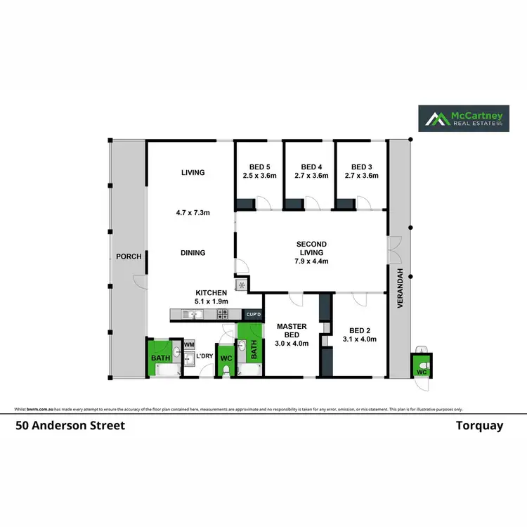 Floorplan of Homely house listing, 50 Anderson Street, Torquay VIC 3228