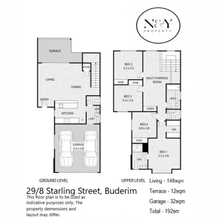 Floorplan of Homely townhouse listing, 29/8 Starling Street, Buderim QLD 4556
