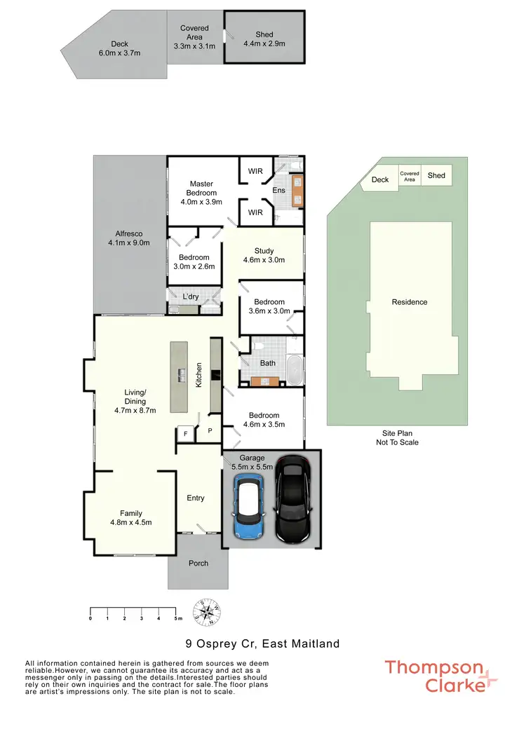 Floorplan of Homely house listing, 9 Osprey Crescent, East Maitland NSW 2323