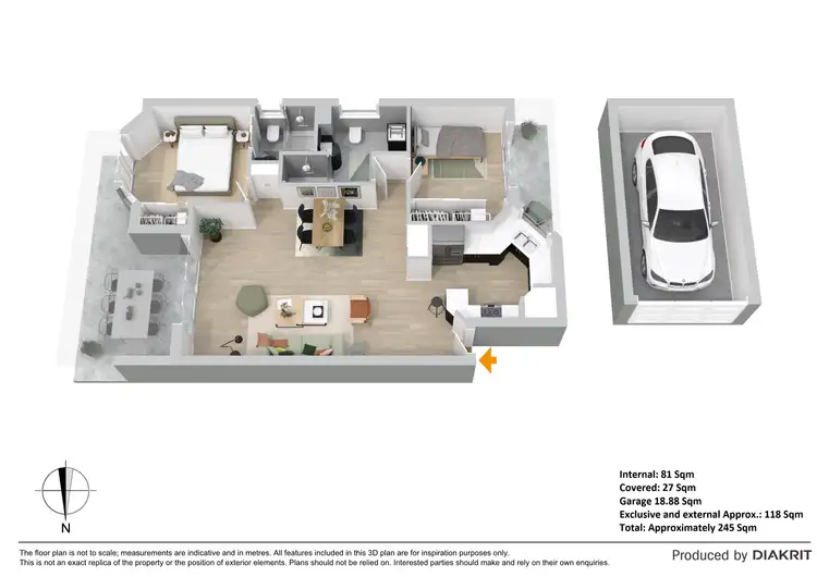 Floorplan of Homely apartment listing, 2/22 Hooker Street, Windsor QLD 4030
