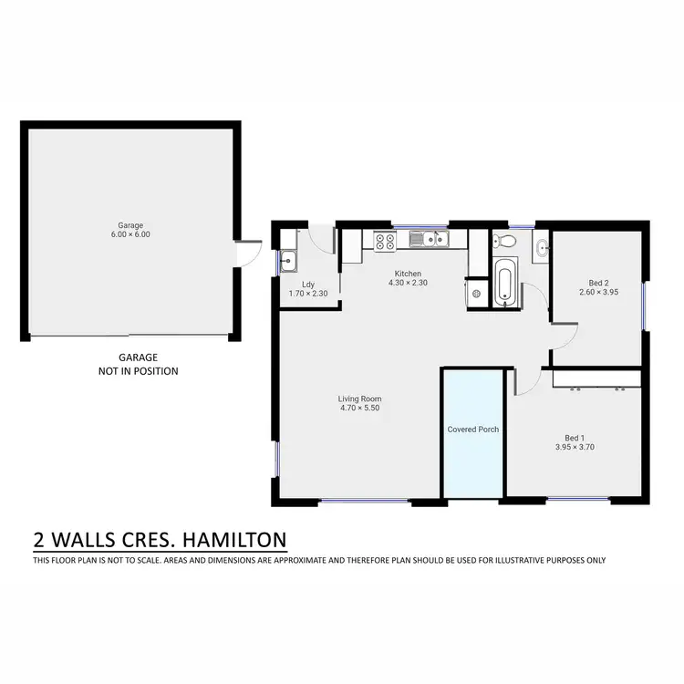Floorplan of Homely house listing, 2 Walls Crescent, Hamilton VIC 3300