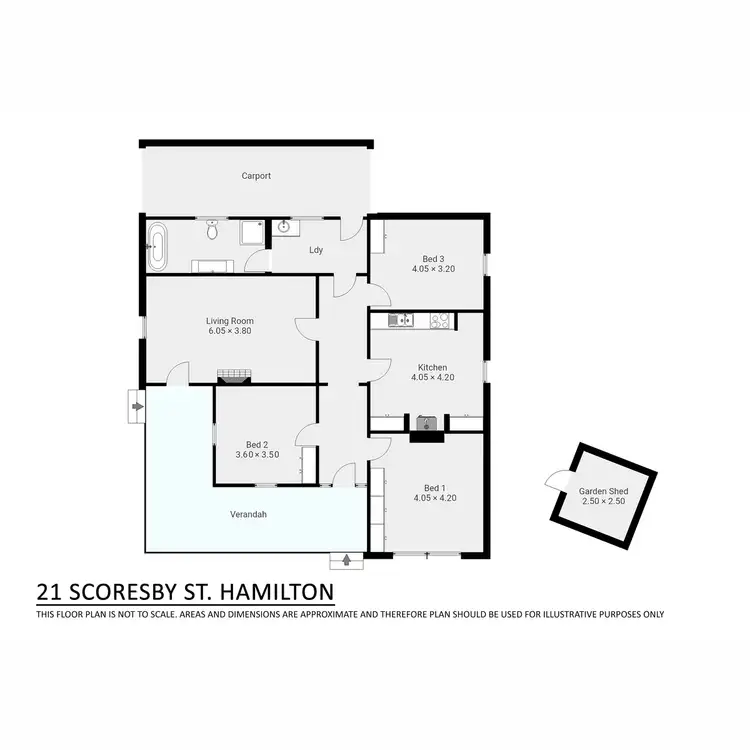 Floorplan of Homely house listing, 21 Scoresby Street, Hamilton VIC 3300