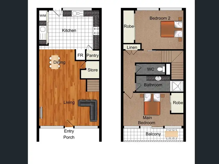 Floorplan of Homely unit listing, 6/14 Central Street, Labrador QLD 4215