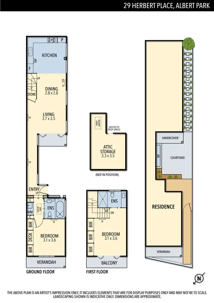 Floorplan of Homely house listing, 29 Herbert Place, Albert Park VIC 3206