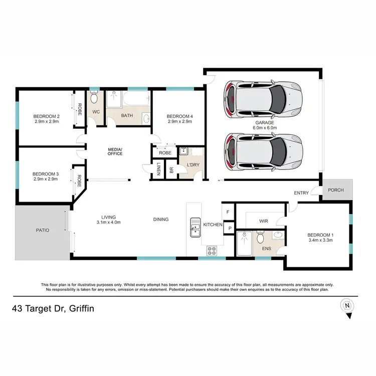 Floorplan of Homely house listing, 43 Target Drive, Griffin QLD 4503