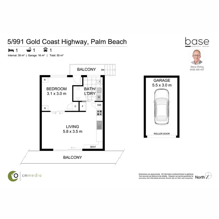 Floorplan of Homely unit listing, 5/991 Gold Coast Highway, Palm Beach QLD 4221