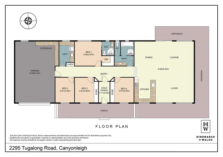 Floorplan of Homely rural property listing, 2295 Tugalong Road, Canyonleigh NSW 2577