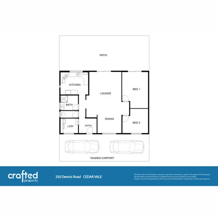 Floorplan of Homely house listing, 250 Dennis Road, Cedar Vale QLD 4285