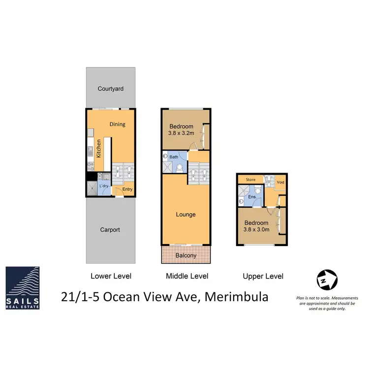 Floorplan of Homely apartment listing, 21/1-5 Ocean View Avenue, Merimbula NSW 2548