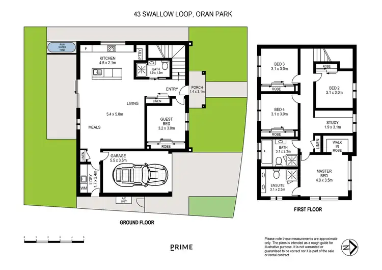 Floorplan of Homely house listing, 43 Swallow Loop, Oran Park NSW 2570