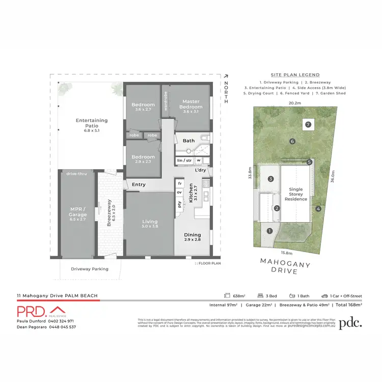 Floorplan of Homely house listing, 11 Mahogany Drive, Palm Beach QLD 4221