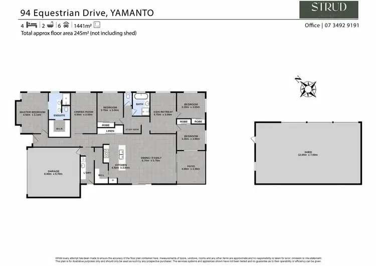 Floorplan of Homely house listing, 94 Equestrian Drive, Yamanto QLD 4305