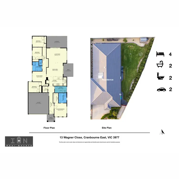 Floorplan of Homely house listing, 13 Wagner Close, Cranbourne East VIC 3977
