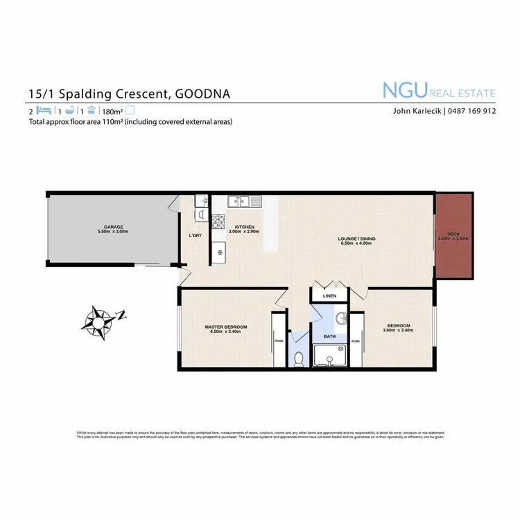 Floorplan of Homely unit listing, 15/1 Spalding Crescent, Goodna QLD 4300