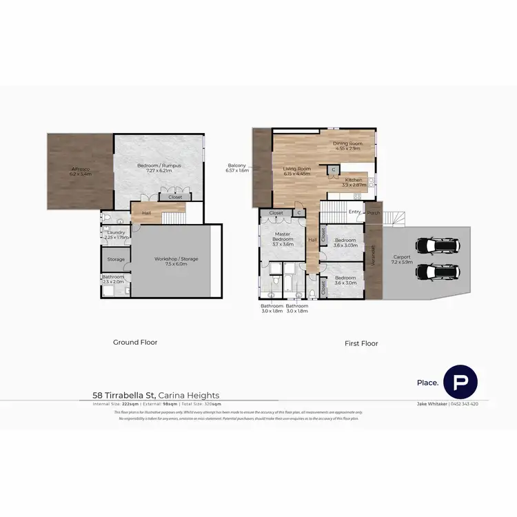 Floorplan of Homely house listing, 58 Tirrabella Street, Carina Heights QLD 4152