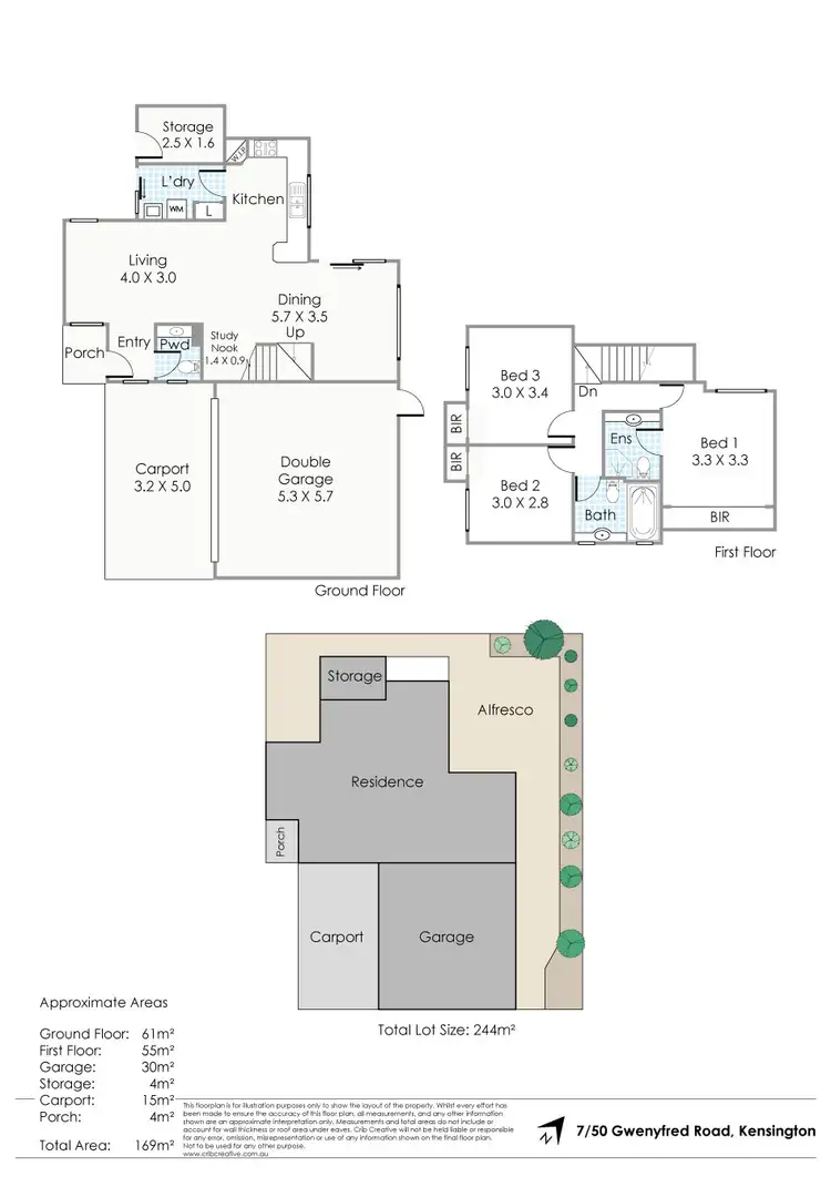 Floorplan of Homely house listing, 7/50 Gwenyfred Road, Kensington WA 6151