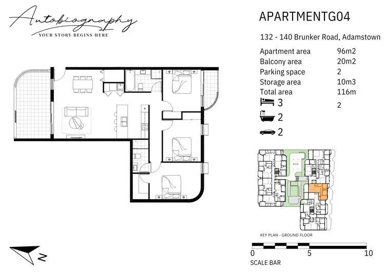 Floorplan of Homely apartment listing, 4/132-140 Brunker Road, Adamstown NSW 2289
