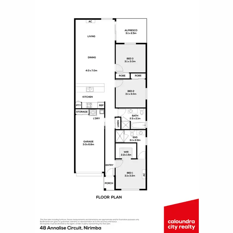 Floorplan of Homely house listing, 48 Annalise Circuit, Nirimba QLD 4551
