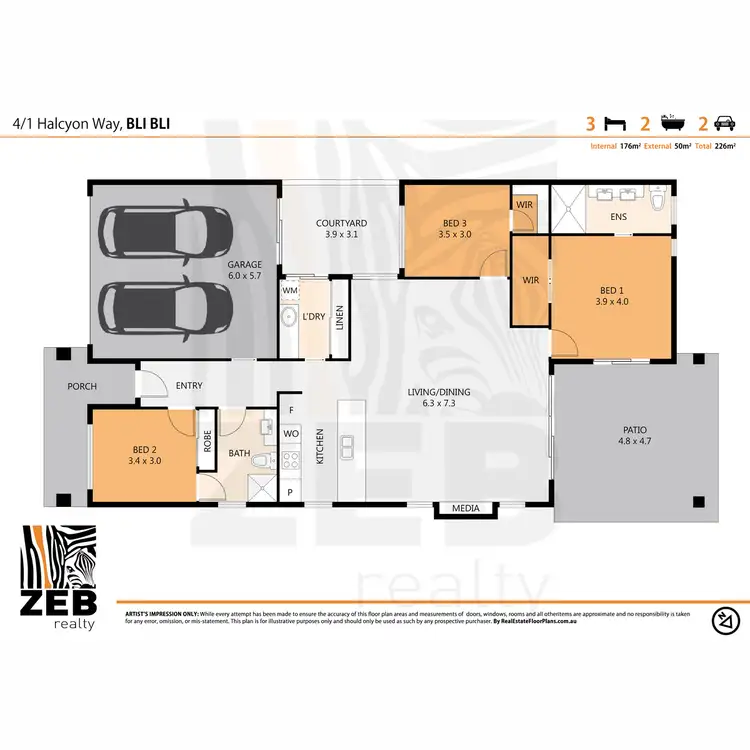 Floorplan of Homely house listing, 4/1 Halcyon Way, Bli Bli QLD 4560