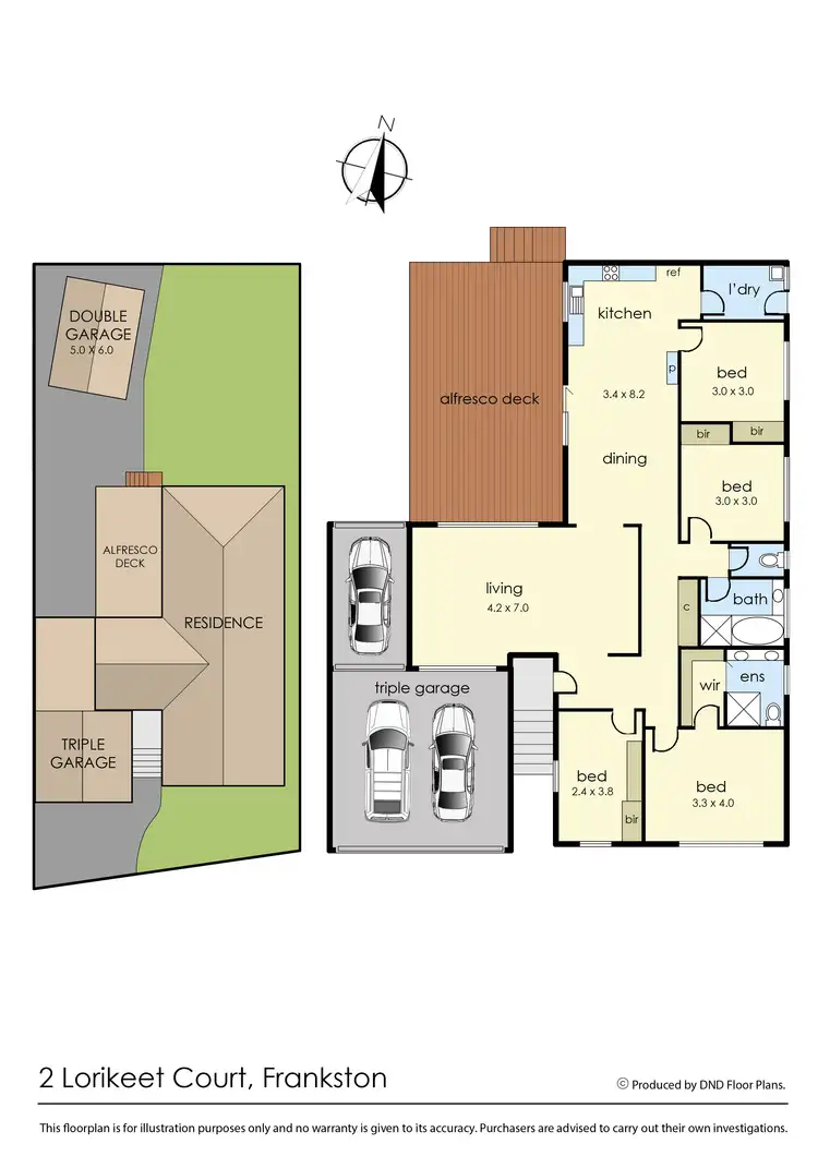 Floorplan of Homely house listing, 2 Lorikeet Court, Frankston VIC 3199