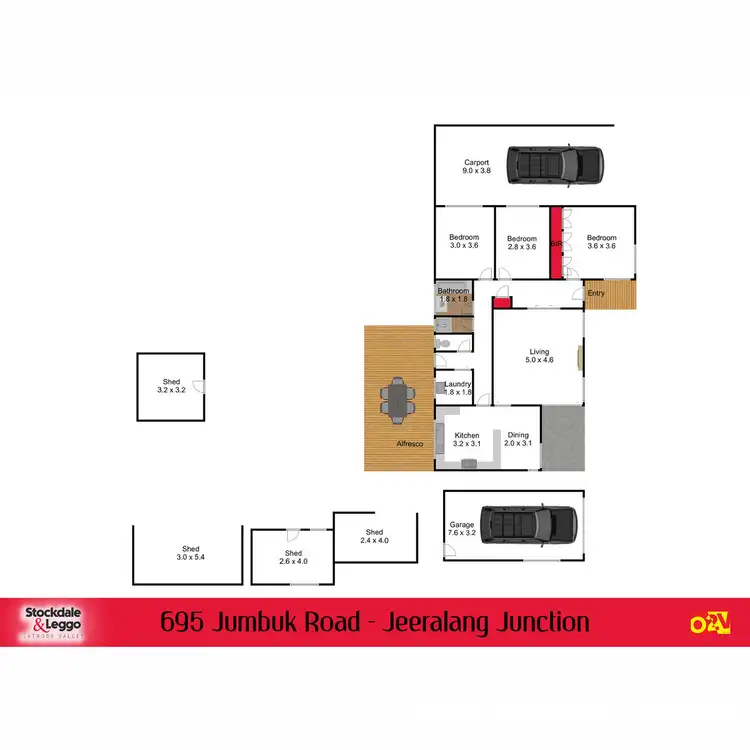 Floorplan of Homely rural property listing, 695 Jumbuk Road, Jeeralang Junction VIC 3840