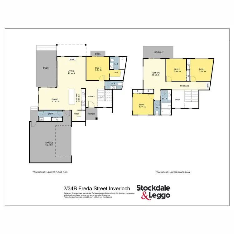 Floorplan of Homely townhouse listing, 2/34b Freda Street, Inverloch VIC 3996