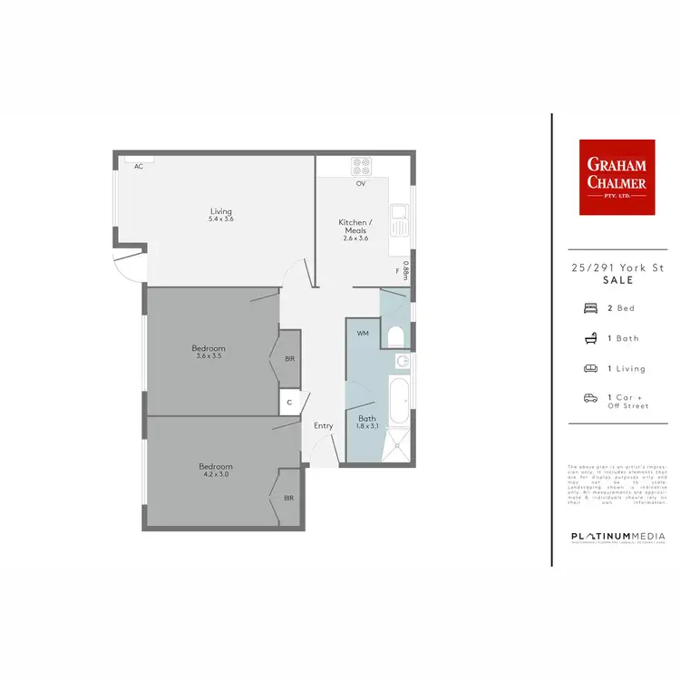 Floorplan of Homely unit listing, 25/291 York Street, Sale VIC 3850