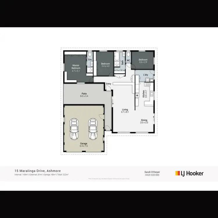 Floorplan of Homely house listing, 15 Maralinga Drive, Ashmore QLD 4214