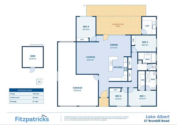 Floorplan of Homely house listing, 57 Brunskill Road, Lake Albert NSW 2650