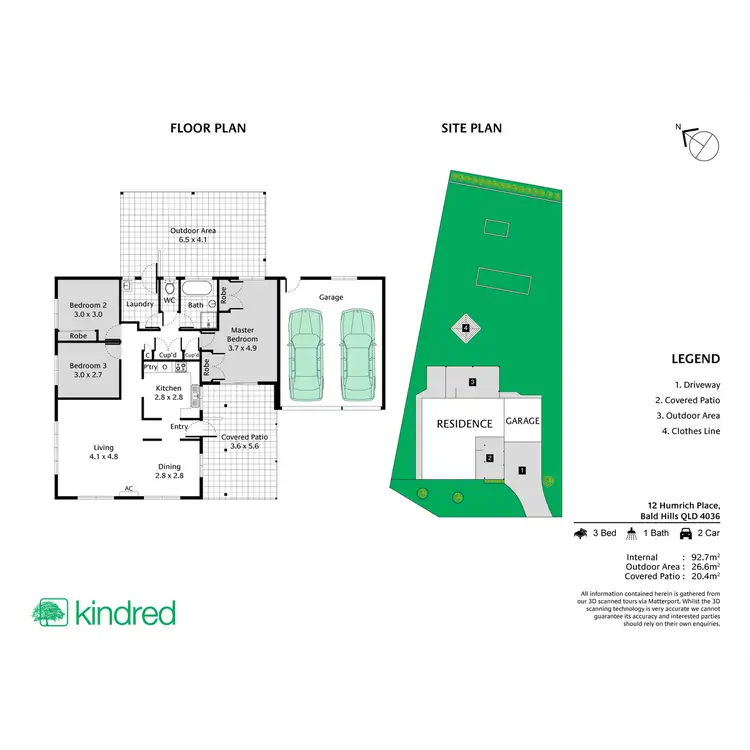 Floorplan of Homely house listing, 12 Humrich Place, Bald Hills QLD 4036