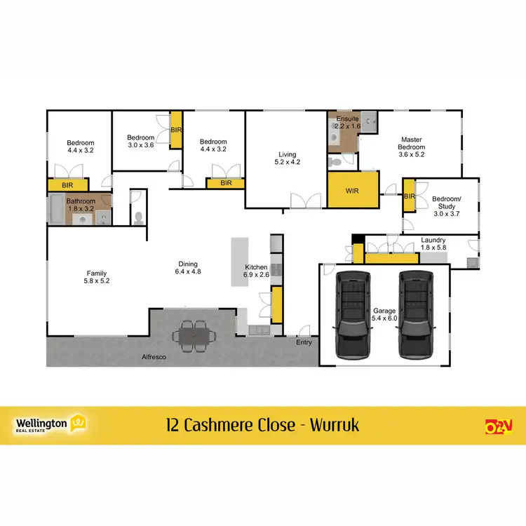 Floorplan of Homely house listing, 12 Cashmere Close, Wurruk VIC 3850