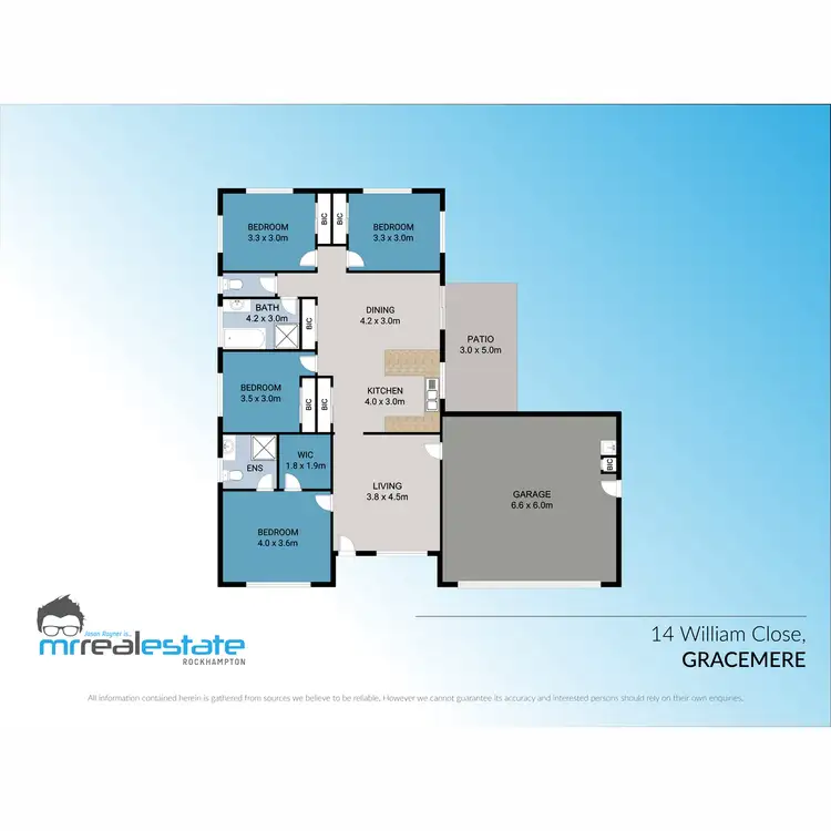 Floorplan of Homely house listing, 14 William Close, Gracemere QLD 4702